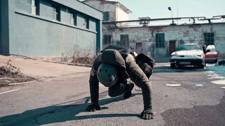 Heavy march through thick snow