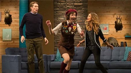 Jessica Alba Wears a Jacket with Patent Leather Pumps