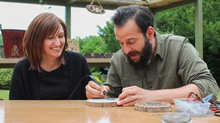 Pyrography and Stained Glass