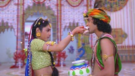 Radha Feeds Krishna