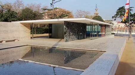 The German Pavilion in Barcelona