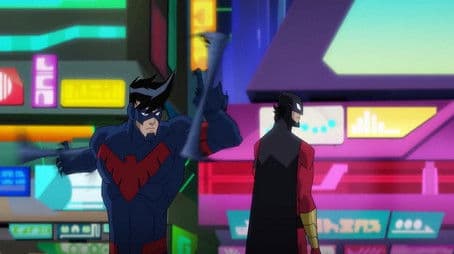 Red Robin and Nightwing Take Down Killer Croc