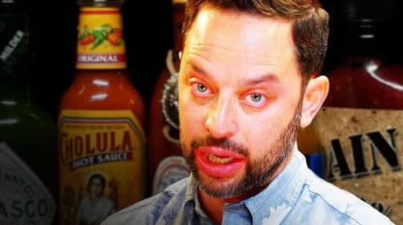 Nick Kroll Delivers a PSA While Eating Spicy Wings