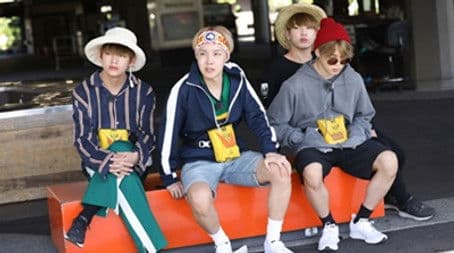 The first helicopter experience of BTS