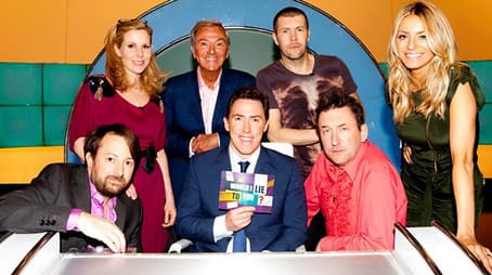Rhod Gilbert, Sally Phillips, Tess Daly, Des O'Connor