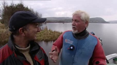 The Crannog in the Loch - Loch Migdale, Scottish Highlands