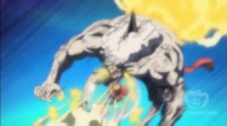 Luffy's All-out Attack! Red Hawk Blasts!