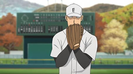 Komaba Stands on the Pitcher's Mound