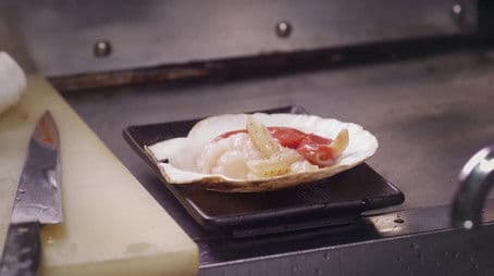 Butter scallops on a spring night