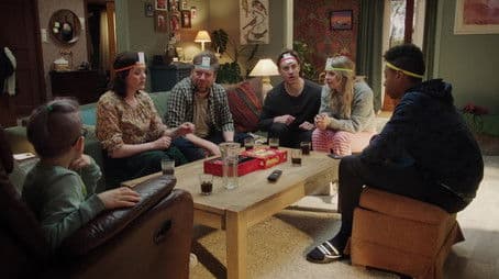 Low forehead Short skull