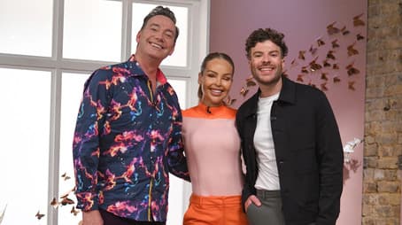 Jordan North, Craig Revel Horwood and Rhianna Dhillon