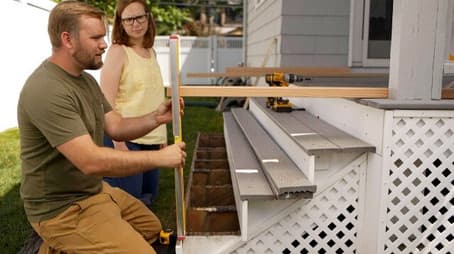 Two-Prong Outlet; Deck Stair Rail