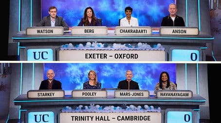 Christmas 2025: Exeter College, Oxford v Trinity Hall, Cambridge