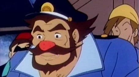 Night fog at the Southampton port