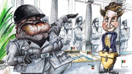 Joe Lyons and Benito Mussolini 1935 and 1937