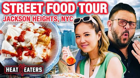 Spicy NYC Street Food Tour with Adam Richman!