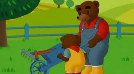 Little Brown Bear does some gardening