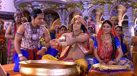 Krishna Competes with Radha