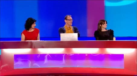 Claudia Winkleman, Shappi Khorsandi, Jamelia, Charlie Clements