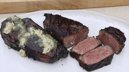 Steak and Bourbon on the Rocks