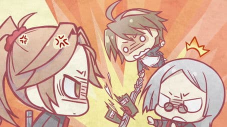 Guilty Crown 4-Panel Theater - Phase 05-b - Danger! Don't Press! (blue, blue, red)