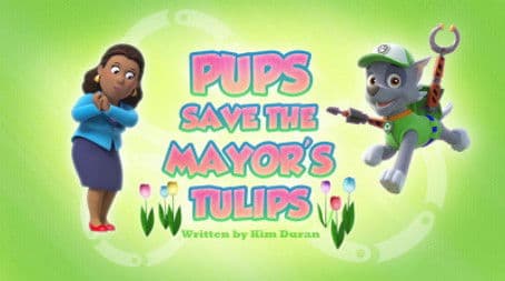 Pups Save the Mayor's Tulips