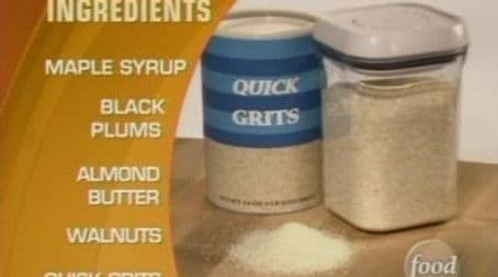 Banana, Collard Greens, Grits