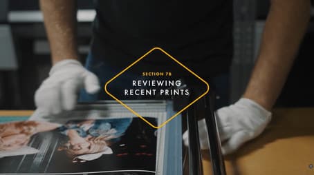 Reviewing Recent Prints