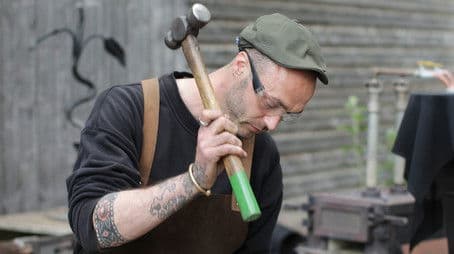 Bold Upholstery and Artistic Blacksmithing