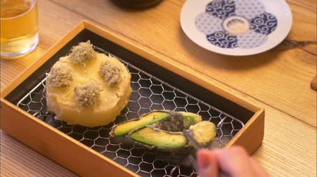 Enjoy a drink with some tempura