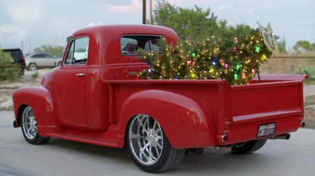 '51 Chevy: Rad Red Christmas Truck (2)