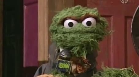 Oscar hosts Grouch News Network