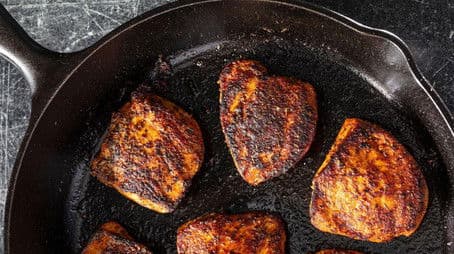 Blackened Chicken and Roasted Okra