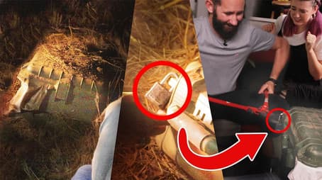 Breaking Open A Buried Safe We Found In A Haunted Graveyard!