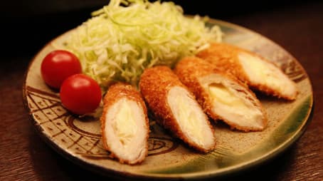 Fried Chicken Breast with Cheese