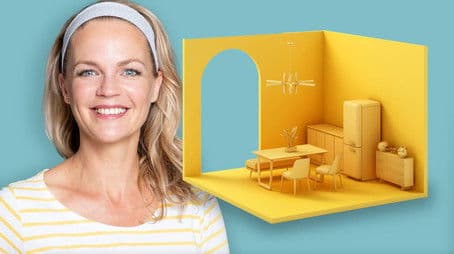 A new living and dining room for the Punstein-Kanth family