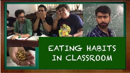 Eating habits in classroom