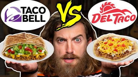 Taco Bell vs. Del Taco Taste Test | Food Feuds