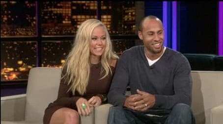 Kendra Wilkinson and Hank Baskett - Guest host Ross Mathews