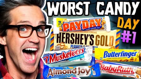 Worst Halloween Candy Bar Taste Test (Day 1)