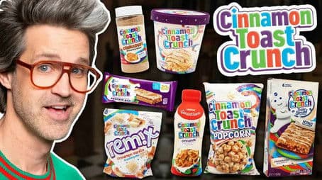 We Tried EVERY Cinnamon Toast Crunch Snack (Throwback)