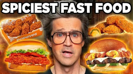 Ranking The SPICIEST Fast Food (Taste Test)