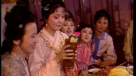 Girls Feast at Night in Happy Red Court