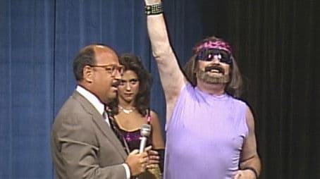 "Macho Man" meets an impersonator