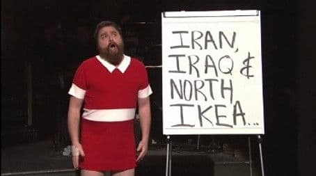 Zach Galifianakis with Jessie J.