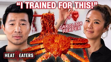 Simu Liu Eats the Spiciest Meal of His Life