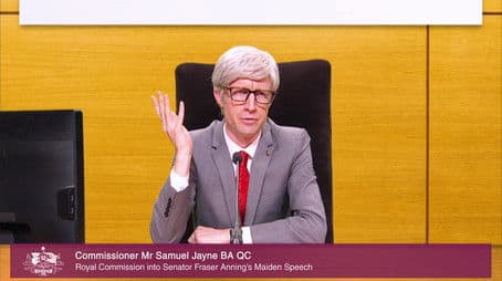 Royal Commission into Fraser Anning's Maiden Speech