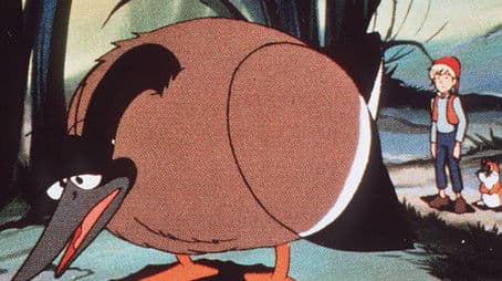 Goose guard child looking for his father