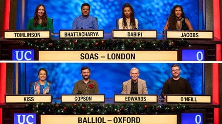 Christmas 2022 - SOAS University of London v Balliol College, Oxford