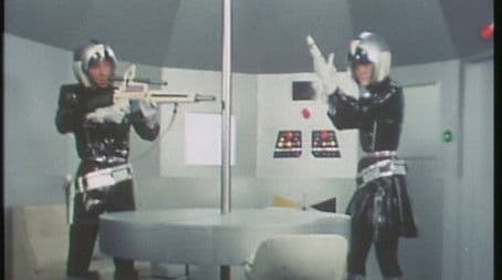 The Iga Warrior Team's Z Flag Rises in the Cloudy Space Sky